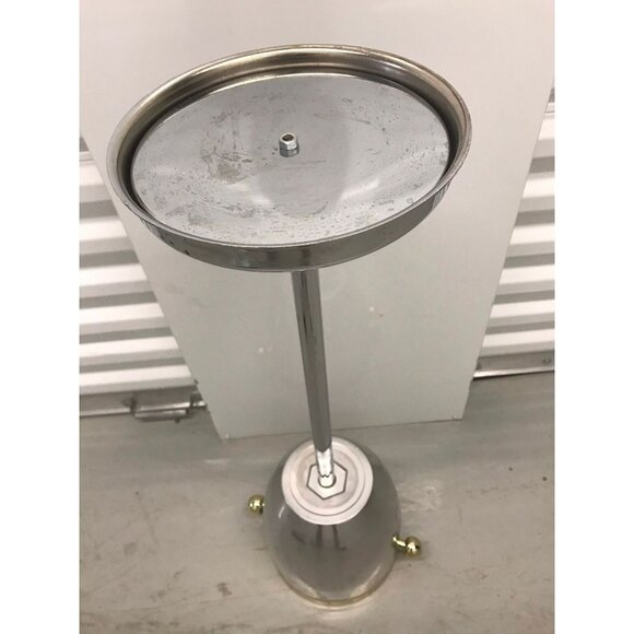 Vintage Art Deco Standing Champagne Wine Ice Cooler Brass & Aluminum 30" Tall - Picture 6 of 10